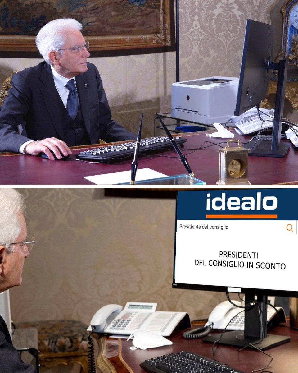 Ci dispiace, signor presidente 😔 Non abbiamo offerte sui Primi Ministri! #crisidigoverno #acquisti #offerte #memeita #idealo

bit.ly/3bHpjC1