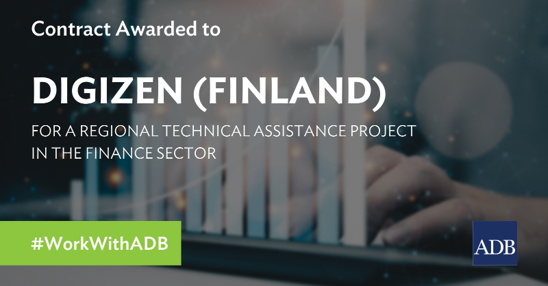 ADB_Europe's tweet photo. 📢 Digizen #Finland has been awarded a contract in the #finance sector. The project will help ADB's operational departments expand investment opportunities in finance sector development, #inclusive finance, and infrastructure finance. Learn more ⬇️ @ulkoministerio @DigizenID