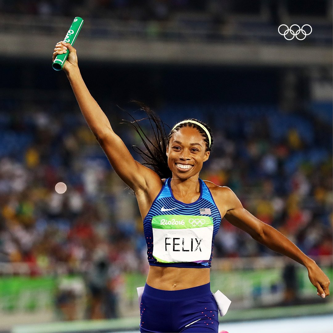 The Olympic Games (@olympics) on Twitter photo 11 Olympic medals ✅
18 world championship medals ✅
Most decorated female track and field athlete in history ✅
20 years of incredible memories ✅
Today, Allyson Felix bids farewell to professional competition. We will miss you on the track, <a href="/allysonfelix/">Allyson Felix</a>! 🤗 11 Olympic medals ✅
18 world championship medals ✅
Most decorated female track and field athlete in history ✅
20 years of incredible memories ✅
Today, Allyson Felix bids farewell to professional competition. We will miss you on the track, <a href="/allysonfelix/">Allyson Felix</a>! 🤗