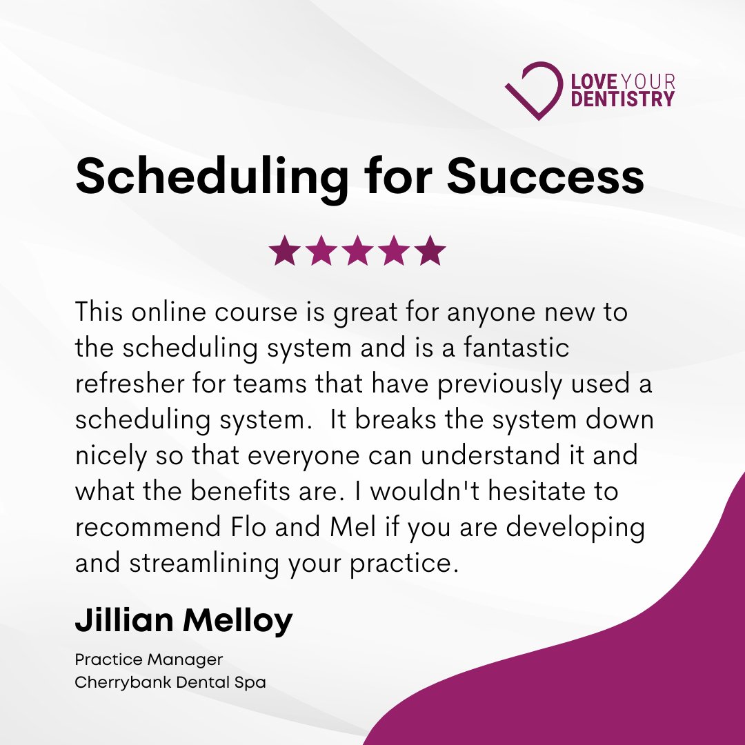 When your patients are happy and write you a card or testimonial, it makes you feel good, doesn't it?  It's the same for us.  When dental teams are committed to developing themselves and the practice systems through training and the results are achieved it makes us happy too!