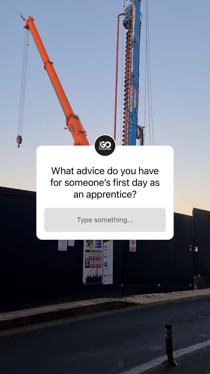 GoConstructUK's tweet photo. We asked, and you answered!

Top tips to help you prepare for your first day as an #Apprentice 👇

✅ Practice the journey so you're on time
✅ Research what the company have recently been doing
✅ Don't be afraid to ask questions!

#ConstructionApprentice #ApprenticeTips https://t.co/WiZaf1CDkJ