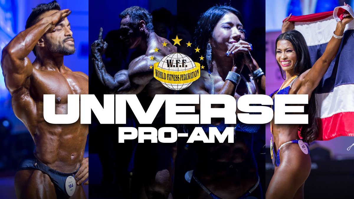 There’s less than 24 hours to go before the Mr &amp; Ms Universe gets underway and you can catch all the action live on Facebook tomorrow.
#WFF #WFF2022 #WFFPro #WFFInternational #WFFThailand #WFFUniverse #ProComp #ProCompInternational #ProCompThailand