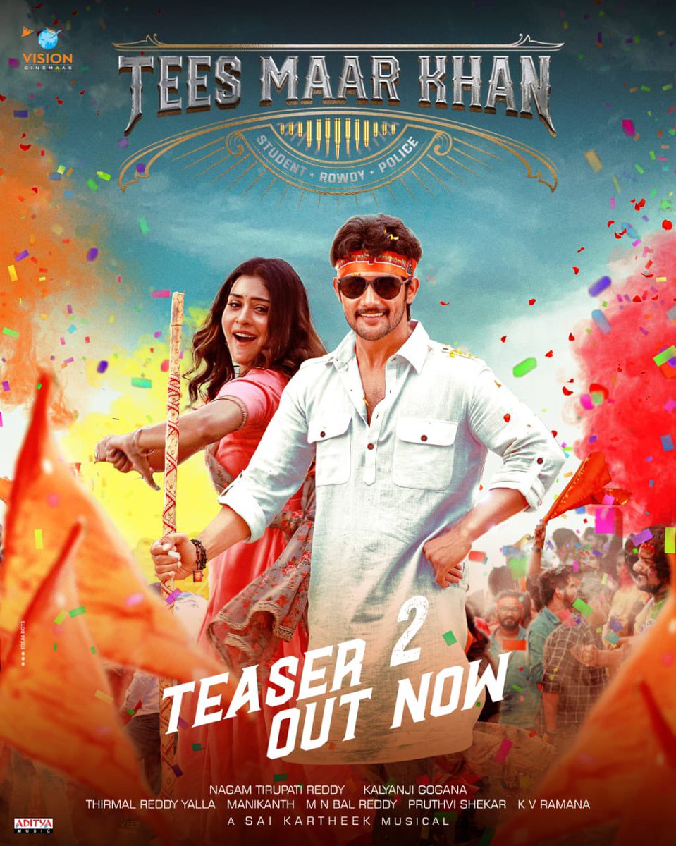 TollyHora's tweet photo. Don't mess with him! 🚫

Here's the scintillating Teaser - 2 of #AadiSaiKumar's #TeesMaarKhan 🔥

https://t.co/wWeXDgaLDZ

@starlingpayal @Mee_Sunil @shamna_kkasim @kalyankumarraja #NagamTirupathiReddy @ThirmalYalla @ImSaiKartheek @TheSaiSatish @ParvathaneniRam  @adityamusic https://t.co/0hOjv8jxWb