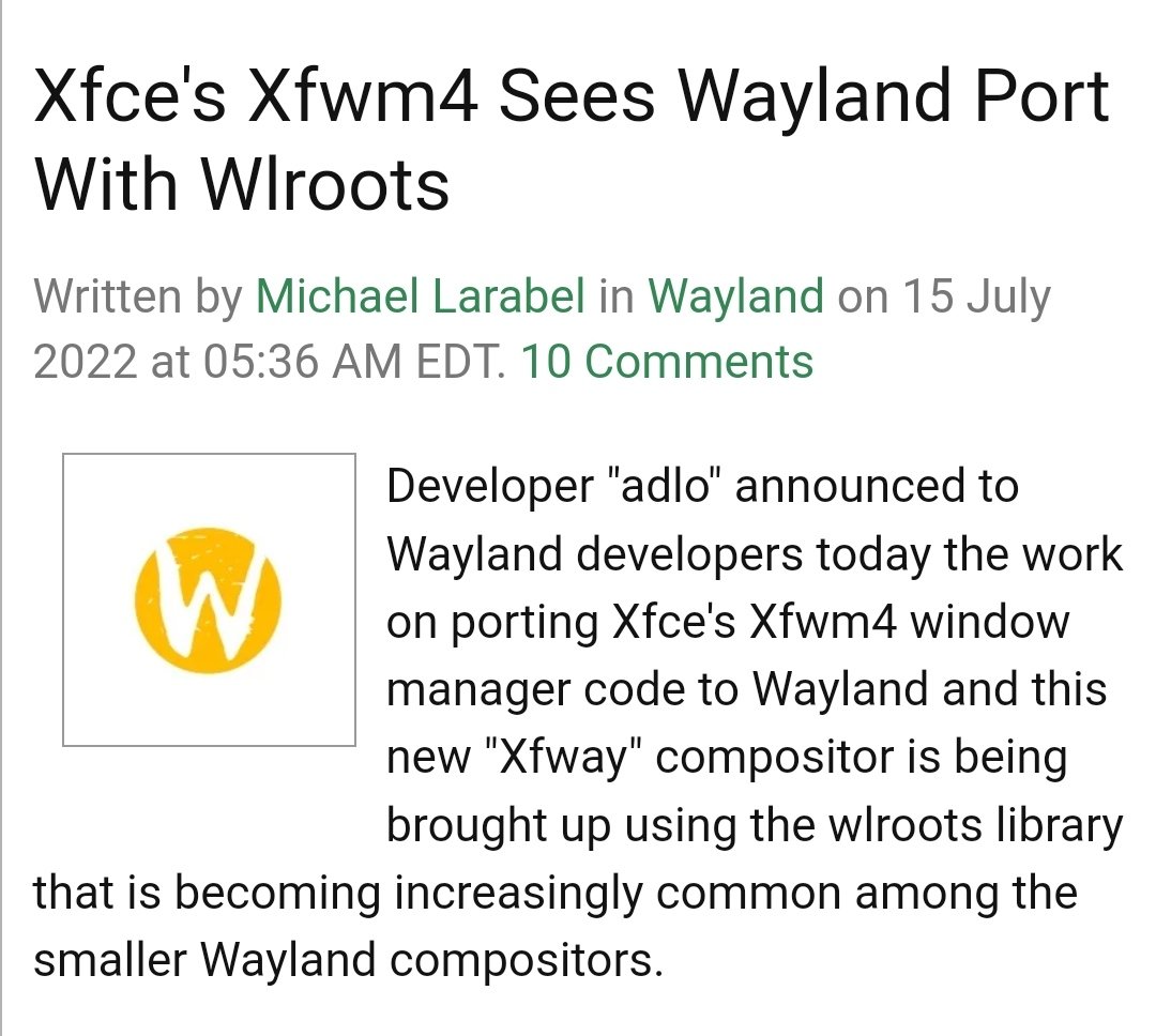 lidgnulinux's tweet photo. Yes....
#wayland #wlroots #xfce #opensource https://t.co/sj8vW3uXOp