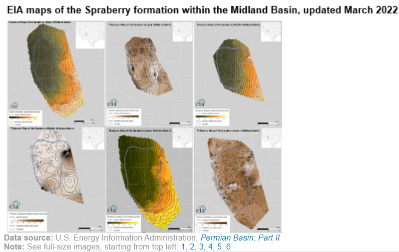 EIAgov's tweet photo. #TodayInEnergy - EIA updated geologic maps of the hydrocarbon-rich #MidlandBasin #Spraberry formation #oil #naturalgas https://t.co/vTRQVZxqYH https://t.co/rceMJyQexV