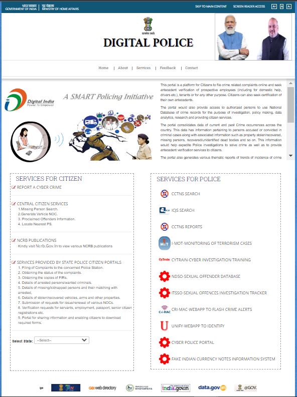 NCRBHQ's tweet photo. National Crime Records Bureau (NCRB) Digital Police portal ranked  2nd in National e-Governance Service Delivery Assessment conducted by DARPG for providing online Citizen Services in the Central Ministries Services Portal. https://t.co/ZQgB1dSYO1