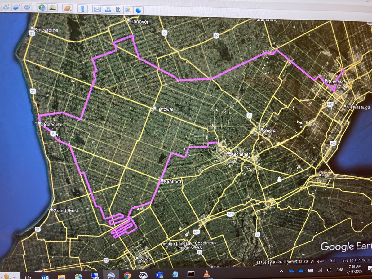 LeanderCampbell's tweet photo. Today #TwitterlessGreg leave Waterloo and spend a lot of the morning in the St. Mary’s area collecting information to help support @LDR1 in her work looking at radar satellites for crop identification and other uses such as tillage detection. #ontag #cropmap22 #SAR https://t.co/L5R9E7UcOX