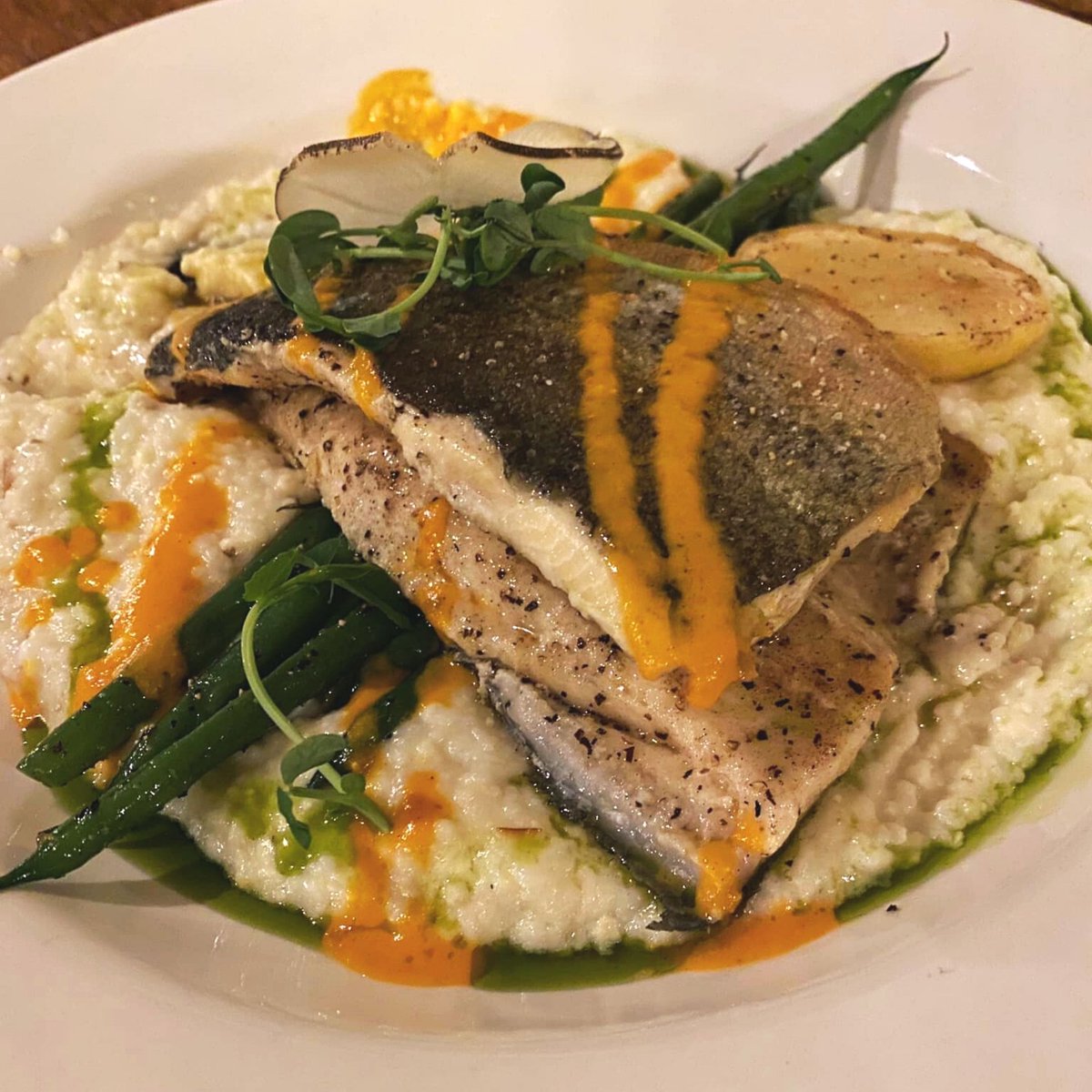 theblackhen_'s tweet photo. "Great service! The charcuterie board as an app, trout as an entree, and the lemon pound cake to complete the meal. All absolutely amazing!!! I can think of a think I would change for any of the dishes! ⭐️⭐️⭐️⭐️" - Alaina C., Facebook Review https://t.co/wurN5wuPEL