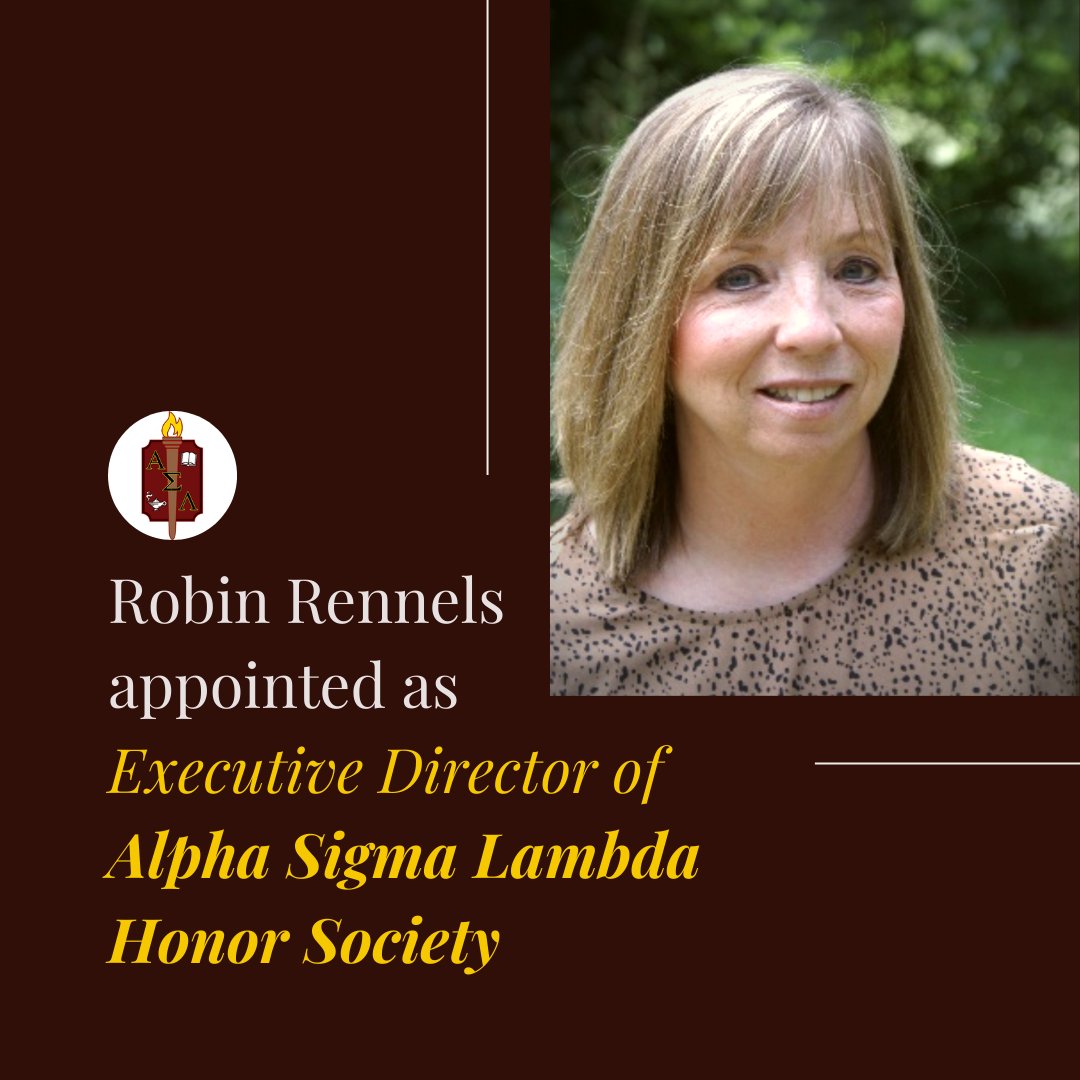 ASLHonorSociety's tweet photo. Congratulations Robin &amp; we're so grateful for your leadership and dedication!  

Learn more about this exciting announcement at: https://t.co/Xy1vxnpHhG https://t.co/OEsqKboBWO