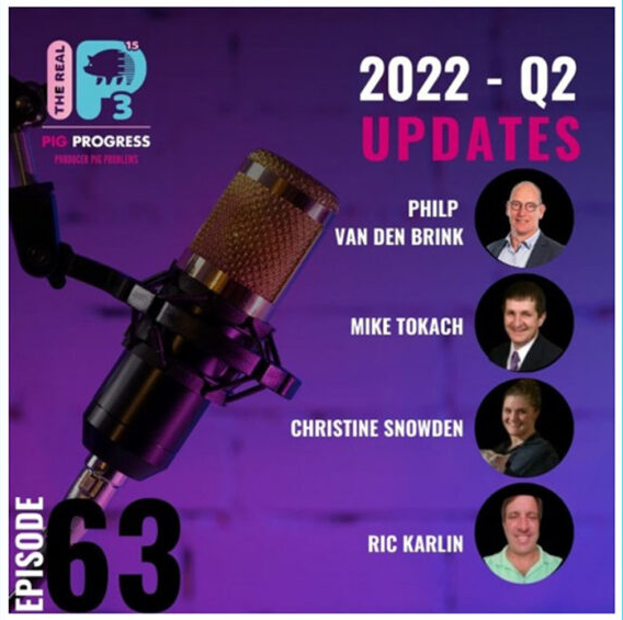PigProgress's tweet photo. Podcast: 2022 Q2 highlights – news and interviews! >> https://t.co/6DlOI5USIy #realp3 #swineindustry #pigfarming #pigprogress #podcast https://t.co/P6UCfU4Dcs