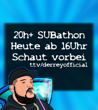 DerRey90's tweet photo. In 2 Stunden geht es los <3 Schaut gern vorbeit! https://t.co/6PjPtpqZmY #streaming #subathon #twitchgermany #marathon #twitch https://t.co/1FZZIcIwUS