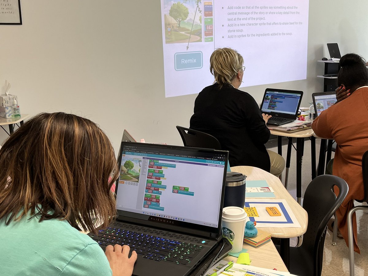 shadrak1's tweet photo. There have been moments of productive struggle, but these superstars got through it. 6 more hours and their course will be complete!! @AplusCR E3 computer science has been a blast. @LittleTechCoach #cs4AL https://t.co/cjYWw0k4JL