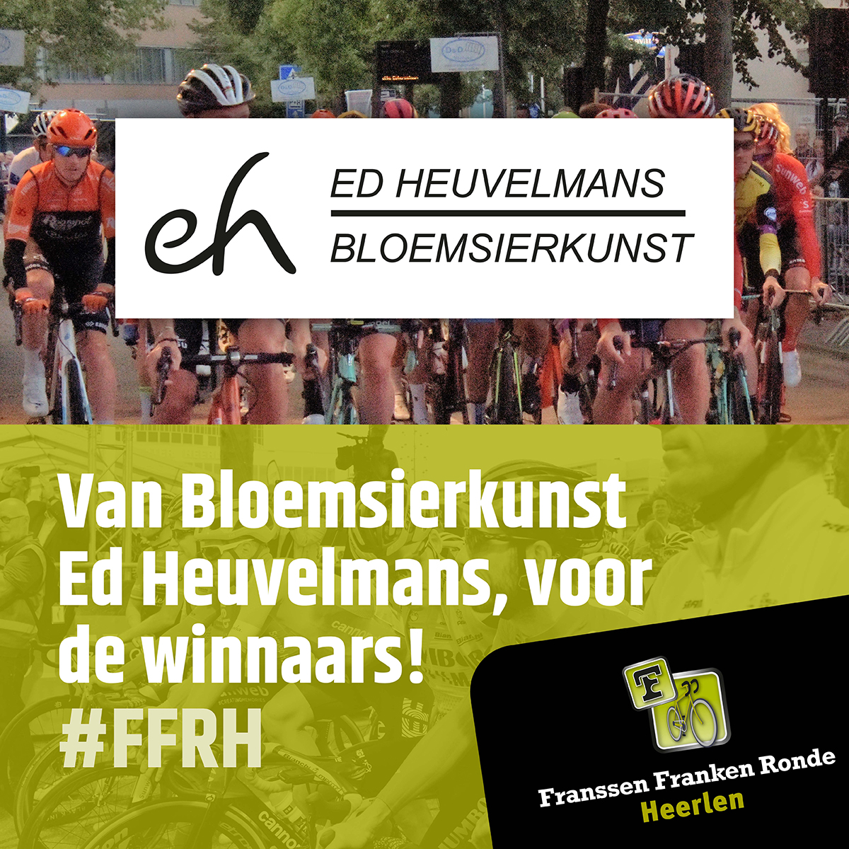 FFRHrln's tweet photo. Ook dit jaar staat @Heuvelmans1 weer garant voor frisse en kleurrijke bloemen voor de winnaars van #FranssenFrankenRondeHeerlen. Ook genieten van prachtig bloemen, platen en kunst? Kom dan naar Ed Heuvelmans in Welten. #FFRH https://t.co/T7U4or7rlF