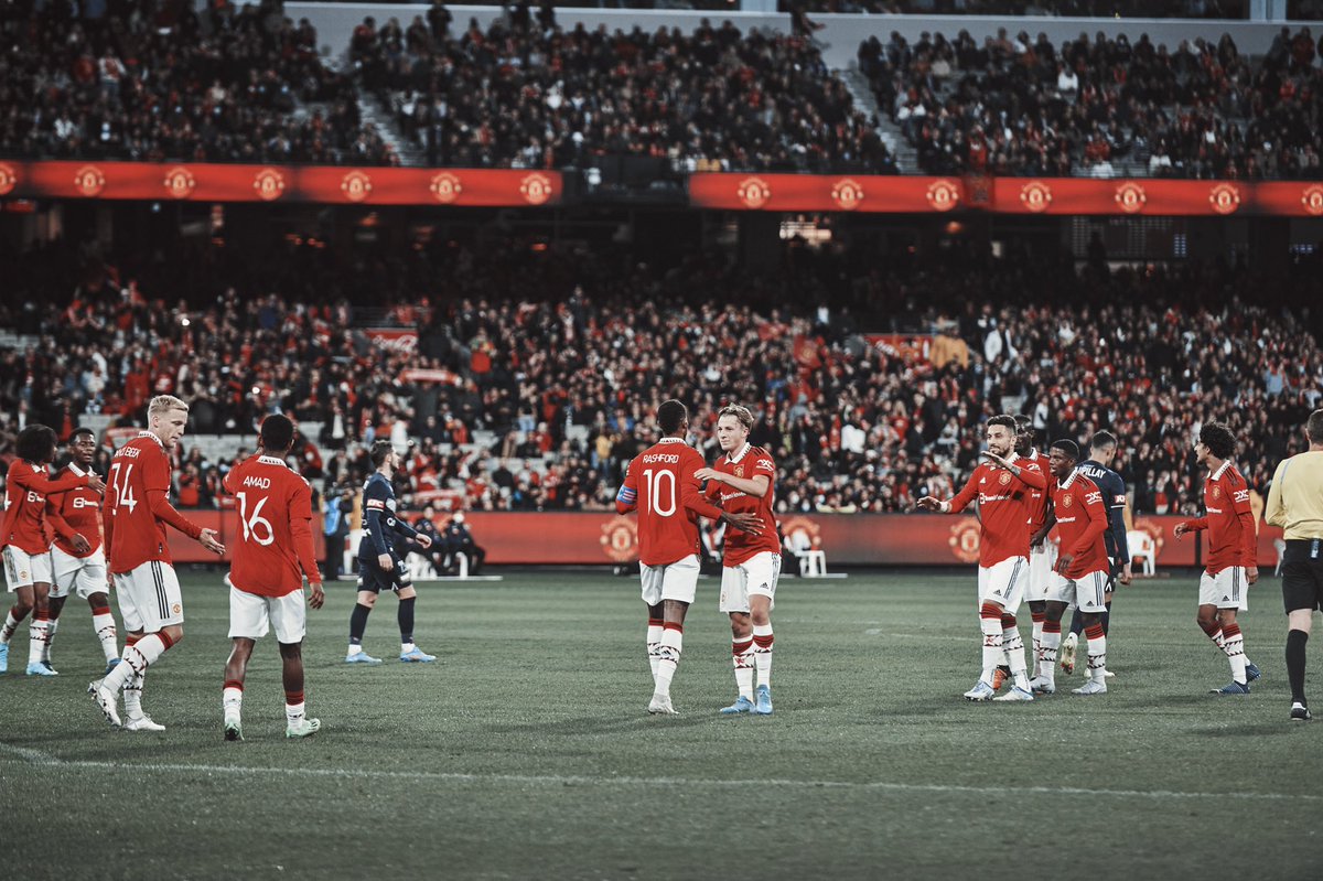 ManUtd's tweet photo. Nicely finished, @MarcusRashford 🎯

#MUFC || #MUTOUR22 https://t.co/kBMOI6zTmr