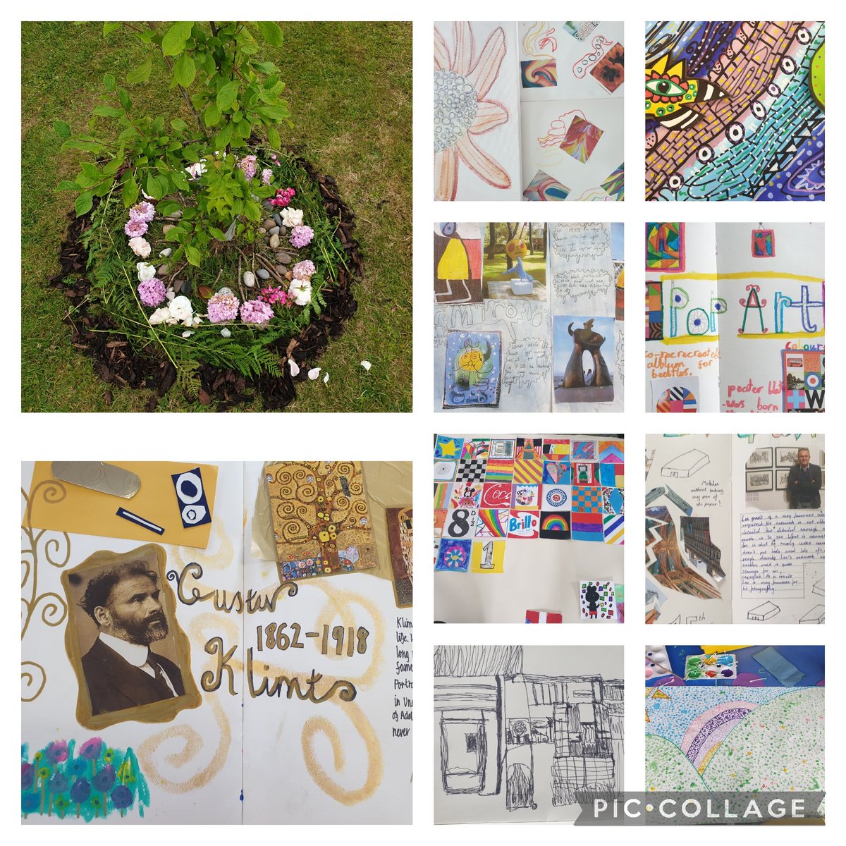 WainwrightMiss's tweet image. We are having a brilliant #ArtDay @StPaulsHyde, what a wonderful range of artists being studied, including Gustav Klimt, Georgia O'Keefe and Len Grant. Well done to all our artistic young people, and our artistic staff 🎨🖼👨‍🎨