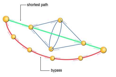 wetuad's tweet photo. Excited to share our new preprint "Network bypasses sustain complexity", with the great @eestradalab, where we show that real networks have bypasses (routes topologically longer than shortest paths but more efficient to navigate) playing a key role (1/N)
https://t.co/FhM02P9EYH https://t.co/01yHCtloKY