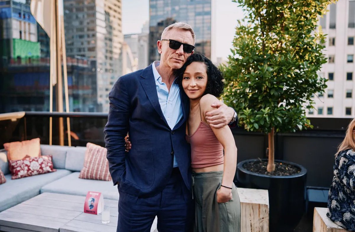 DanielCraigUPD's tweet photo. #DanielCraig and #RuthNegga attend the #MacbethBway Wrap Party at @ThePeninsulaNYC. https://t.co/gZ5vBhhWQl