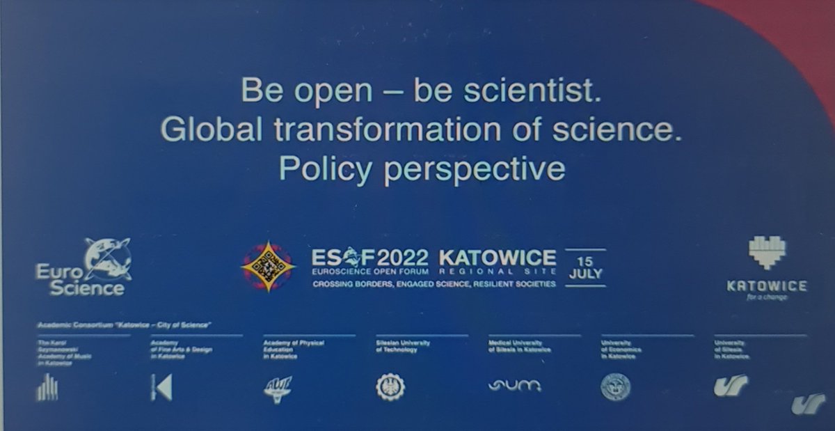 a_vuin's tweet photo. Be open – be scientist. Global transformation of science. Policy/practice perspective 🤓🌍📚
#ESOF2022 #regionalsite #Euroscience #OpenScience #UniversityofSilesia #Katowice #europeancityofscience2024 #hybridconference https://t.co/S2ecJ8Eo0l
