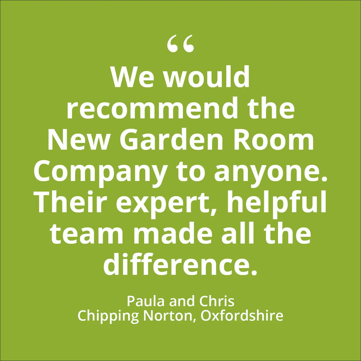 We could tell you all day how great we are, and we are! Yet what speaks volumes is what our customers say about us:
“We would recommend the New Garden Room Company to anyone looking for a garden room. Their expert, helpful team made all the difference.”
#gardenroom #gardenstudio