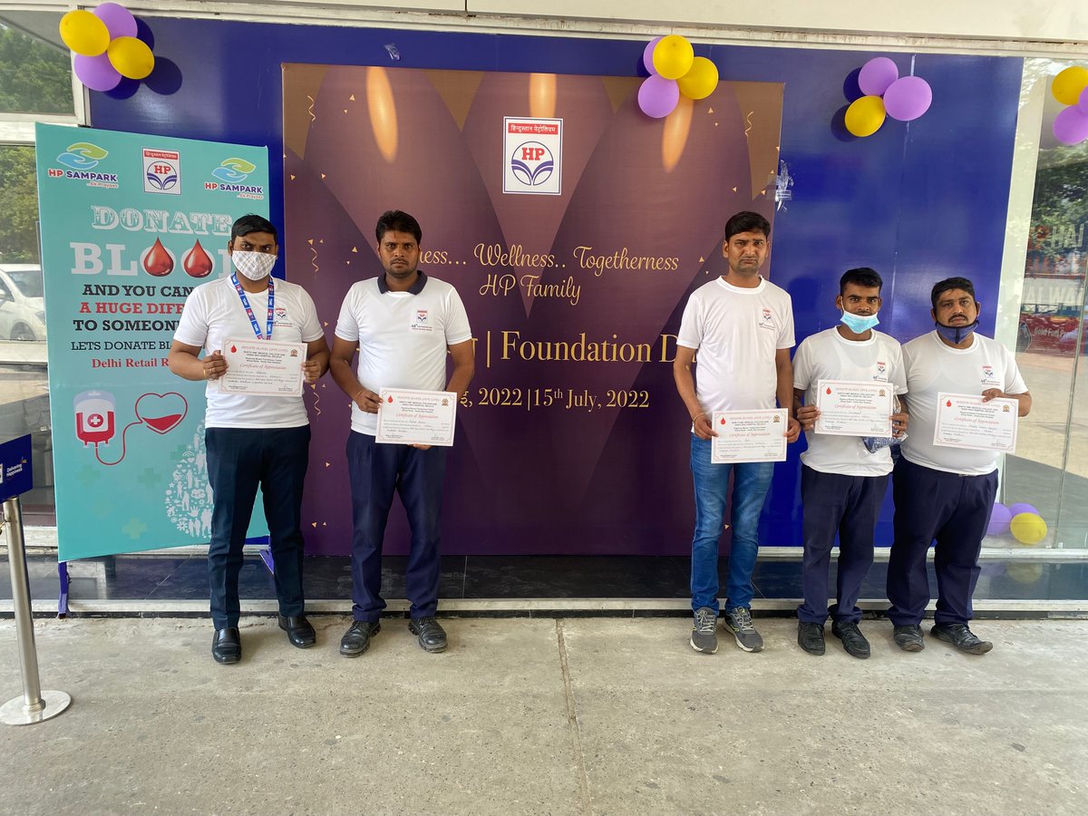 HP Auto Care Centre, Niti Marg (@hpniti) on Twitter photo Auto Care Centre, Niti Marg celebrated the 48th Foundation Day of HPCL in presence of CGM-Retail, NZ, GM-LPG, NZ and other senior officials. A blood donation camp was also organised on the occasion.
<a href="/HPCL/">Hindustan Petroleum Corporation Limited</a> <a href="/hpcl_retail/">Mera HP Pump</a> <a href="/HPCL_Delhi/">Mera HP Pump Delhi</a> <a href="/MehtaniRajesh/">RAJESH MEHTANI</a>
<a href="/Rg03Goel/">Rajeev Goel</a> Auto Care Centre, Niti Marg celebrated the 48th Foundation Day of HPCL in presence of CGM-Retail, NZ, GM-LPG, NZ and other senior officials. A blood donation camp was also organised on the occasion.
<a href="/HPCL/">Hindustan Petroleum Corporation Limited</a> <a href="/hpcl_retail/">Mera HP Pump</a> <a href="/HPCL_Delhi/">Mera HP Pump Delhi</a> <a href="/MehtaniRajesh/">RAJESH MEHTANI</a>
<a href="/Rg03Goel/">Rajeev Goel</a>
