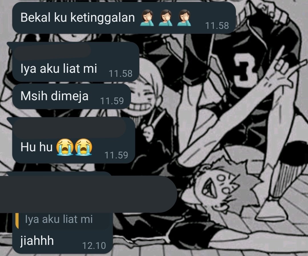 fyodoors's tweet photo. Inspirasi nya dari chat group kluarga ku dn aku yg iry sm adikku pulang cpat 😃😃😃 https://t.co/Tesk0KzYcg