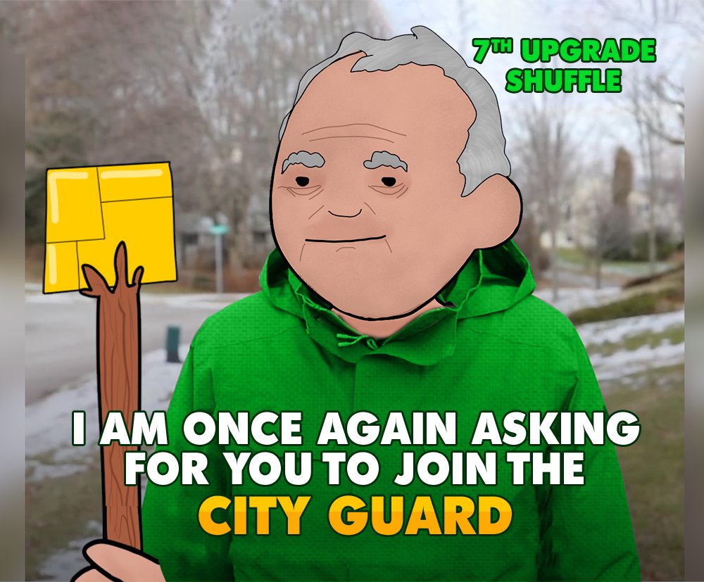 City Guard Shuffle 7 is live! #algorpgnpc
#algorandnft #algorandnfts #algonft #algonfts #algofam