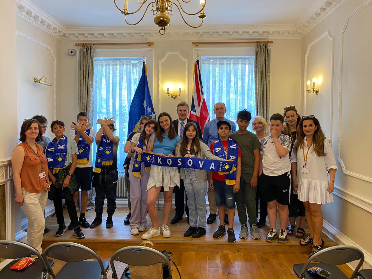Floracanolli's tweet photo. @UCL_Academy Thank you to @IlirKapiti and Kosovan Embassy for hosting us today with our group of students!@UCL_Academy https://t.co/gQL9PXaaol