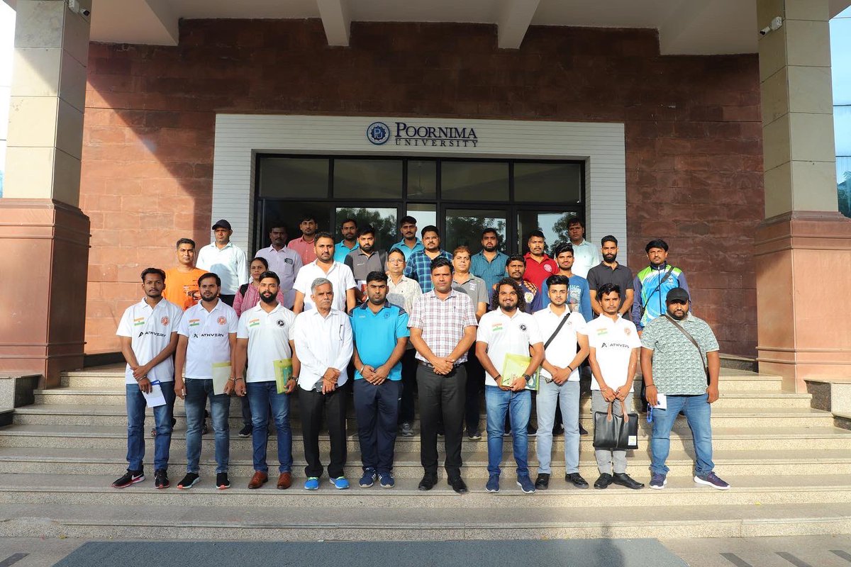 Poornima_Univ's tweet photo. Congratulations to our MBA Dept. for winning the Bronze medal in the Nation Inter College Skipping Competition held on 11 to 13 July.
.
.
.
.
#poornimauniversity #jaipur #skippingcompetition #skipping #bronzemedal #congratulations https://t.co/wkW2Voq3Km