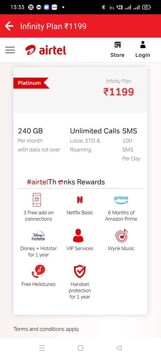 sharadubale's tweet photo. @airtelindia @airtelnews Does the VIP service means that ur call will never be answered? None of ur benefits are available and in the name of them ur charging extra without my consent? Looking to port or go to Prepaid. #CustomerService #customerexperience https://t.co/ugFnlQp7p9