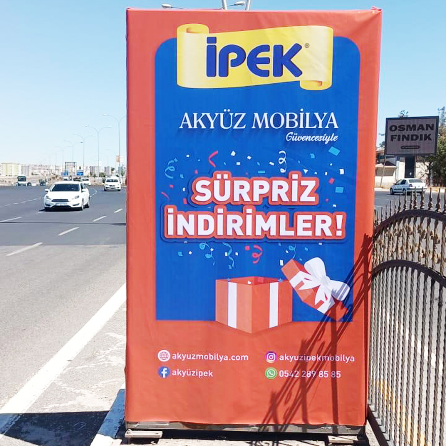 bitasarimal's tweet photo. Akyüz Mobilya için yaptığımız açıkhava reklam çalışması. https://t.co/Ci6zIaktO9