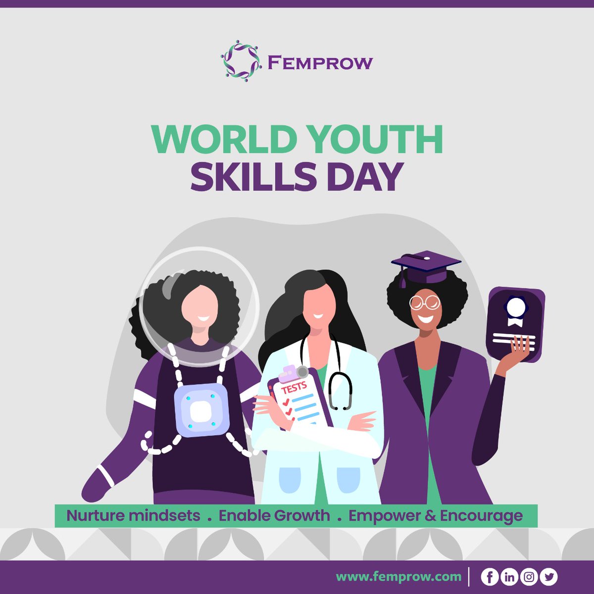 Pakistan has over 63% young population and it is imperative to include them in the workforce, specially girls. Femprow is playing a pivotal role in skilling up women from all over Pakistan. The trainings have helped around 5000 plus women from 65 cities. 
#worldyouthskillsday