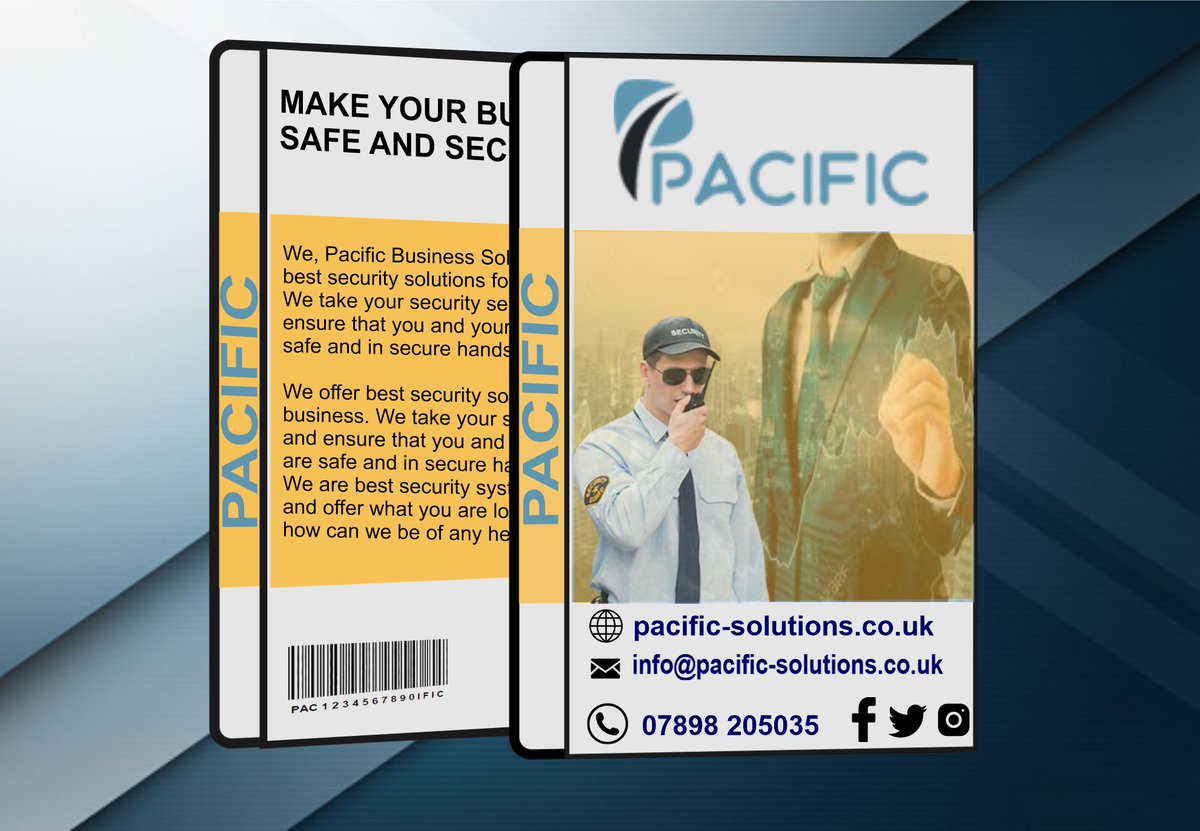MAKE YOUR BUSINESS SAFE AND SECURE

We, Pacific Business Solutions Ltd offer best security solutions for your business. We take your security seriously and ensure that you and your property are safe and in secure hands.