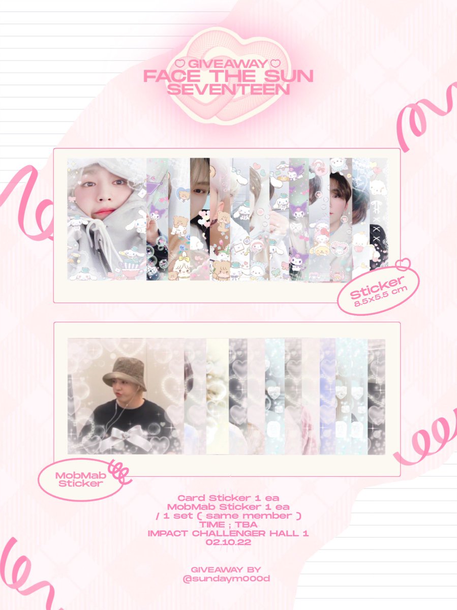 sundaym000d's tweet photo. สอบถามกะรัตทุกคนค่ะ 🥺 เราจะทำ giveaway ไปแจกหน้าคอนตามที่บนไว้ มีใครสนใจน้องมั้ยคะ ถ้าสนใจเราฝากรี/เฟบด้วยนะคะ เราจะได้กะจำนวนคร่าวๆถูก ขอบคุณมากๆเลยค่ะ ♡ #กะรัตพระเวสสันดร #SEVENTEENTH2022 #BETHESUNinBKK https://t.co/ygfanmEMtz