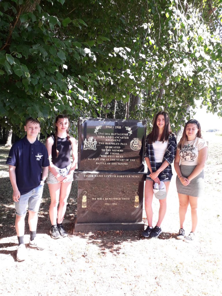 Wath_History's tweet photo. Remembering the lads from our local area at Sheffield Memorial Park. #palsbattalions #battlefields2022 https://t.co/KfkI6SLV1J