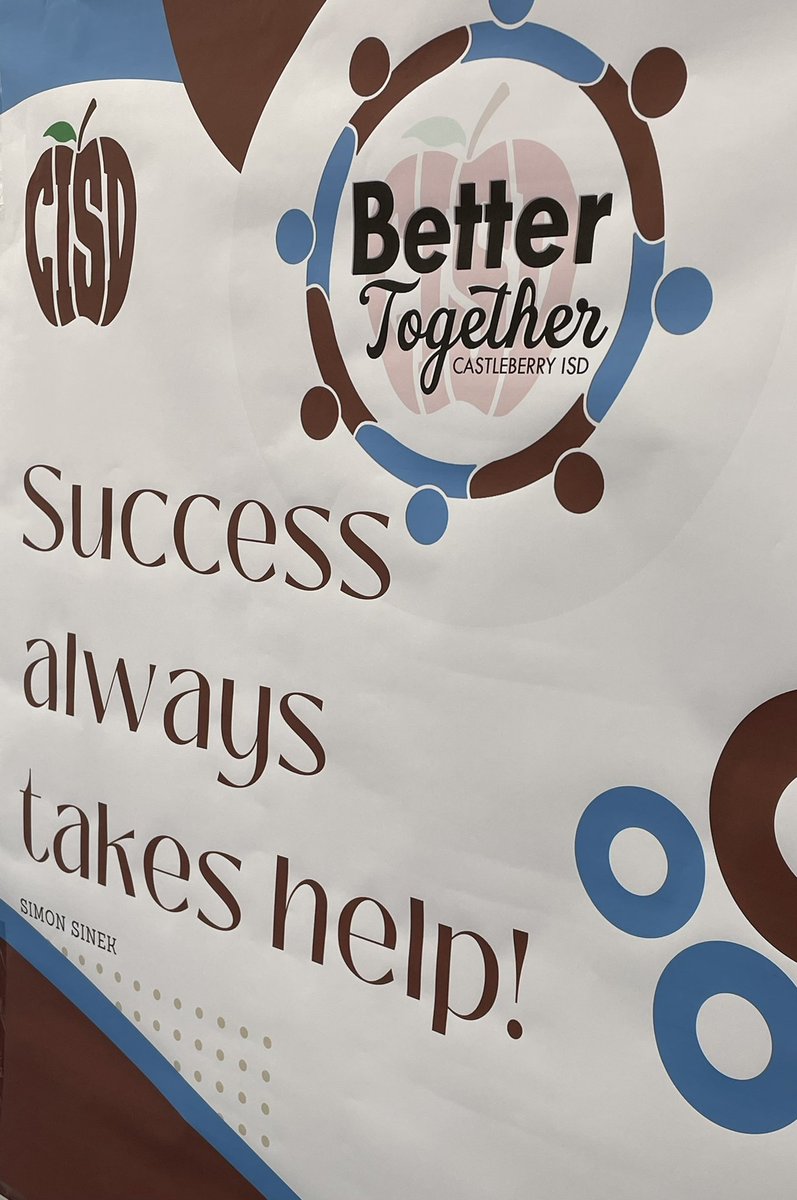Looking forward to this school year with a very talented, creative team! #CISDBetterTogether