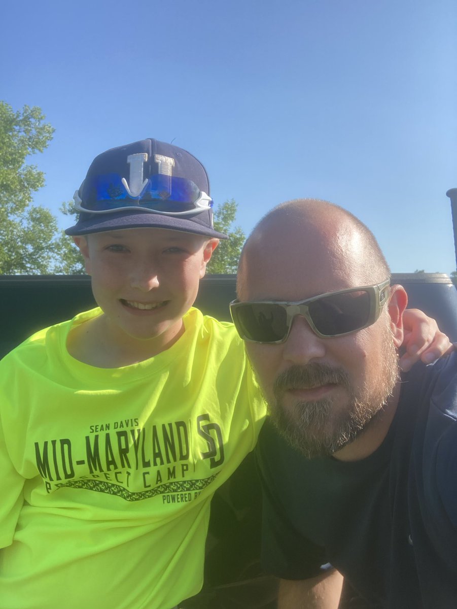Last day of baseball camp for my dude. Thanks for a great week <a href="/Woodbaseball1/">Sherwood Baseball</a> first class all the way, no surprise at all! 💪🏼 <a href="/midmd_baseball/">Mid Maryland Baseball & Softball Camps</a>