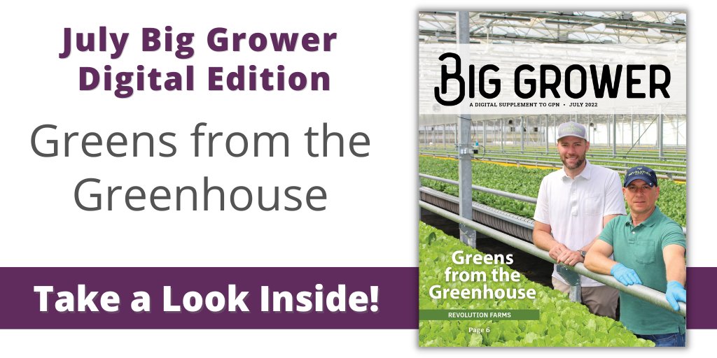 GPNmag's tweet photo. In this digital issue of Big Grower, we highlight @EatRevFarms and how their dynamic decisions and added investments have paved the way to its current successes. Learn more about them.
👉 https://t.co/BgC1gPYTGC

#greenhousegrowers #gpnmag #horticulture #floriculture https://t.co/bwEbQLhbZr