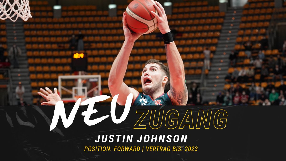 🇩🇪 Dopo due stagioni a Reggio Emilia, Justin Johnson approda in Germania e sbarca in Basketball Champions League con il Ludwigsburg. Occasione importante per lui, che nell'ultima LBA ha mantenuto medie da 8.1 punti e 5.7 rimbalzi a partita. #OTBCL