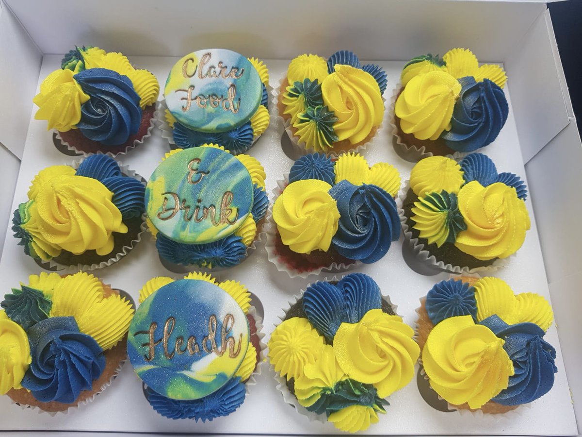 Did someone mention <a href="/ClareFoodDrink/">Clare Food & Drink</a> is happening this weekend? Check out clarefooddrinkfleadh.ie  Banner Cup  Cakes from <a href="/EnnisSweetn/">SweetnGreenEnnis</a>