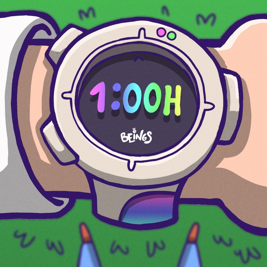 Beings_Official's tweet photo. ONE HOUR TO GO! 🥳🌈
GO GO GO 🚀
#NFT #NFTCOMMUNITY #SPREADCOLORS #BEINGS https://t.co/QdZlEahlfA