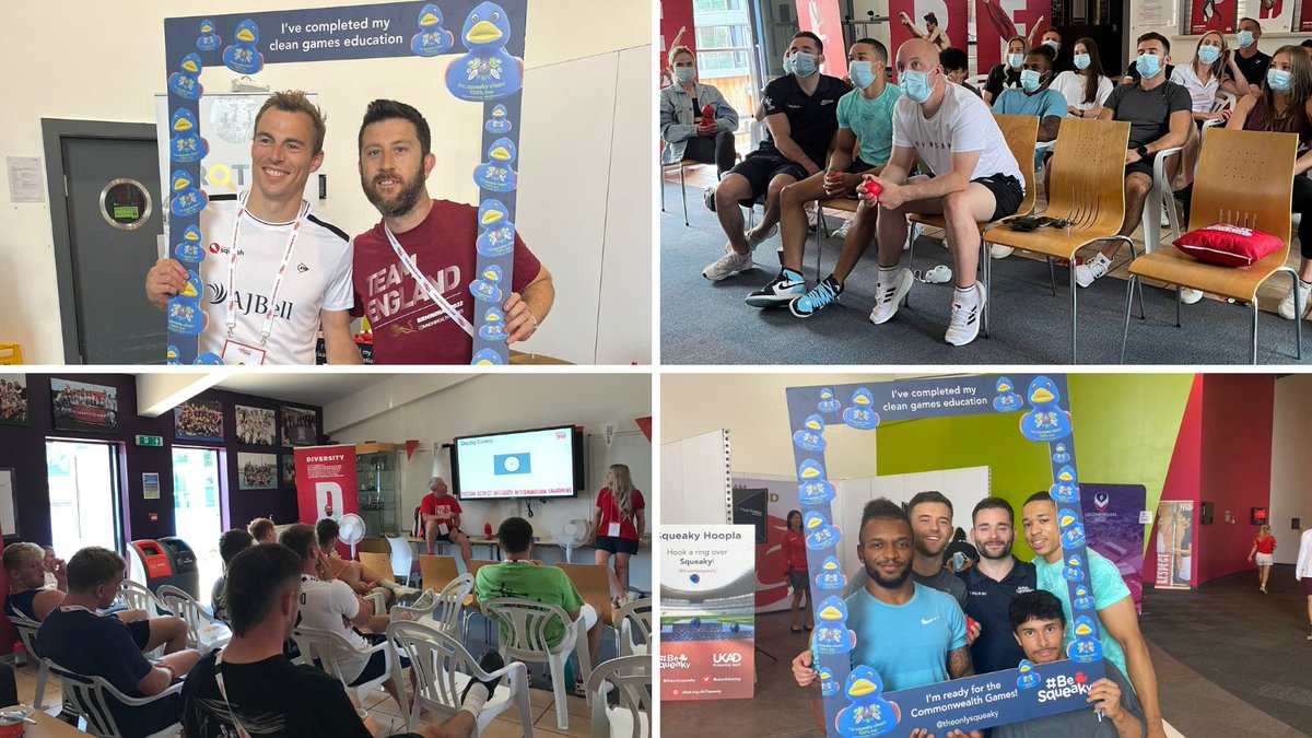 ukantidoping's tweet photo. UKAD's education team have been at the @TeamEngland kitting out in Loughborough this week, meeting athletes and support personnel, talking all things #CleanSport.
#BeSqueaky https://t.co/QjjjbUe1j5