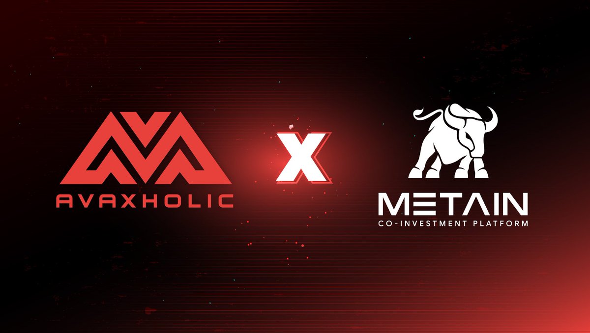 avaxholic's tweet photo. NEW PARTNERSHIP: AVAXHOLIC X METAIN

May this collaboration escalate the growth of media network for #Avalanche by @METAINio's utilization of blockchain and NFT to redefine the way people invest in Real Estate experience!

#METAIN #REITNFT #BULLRUN99 #AssetBackedNFT #VOT1 #MEI https://t.co/wG0Fb0pcn8