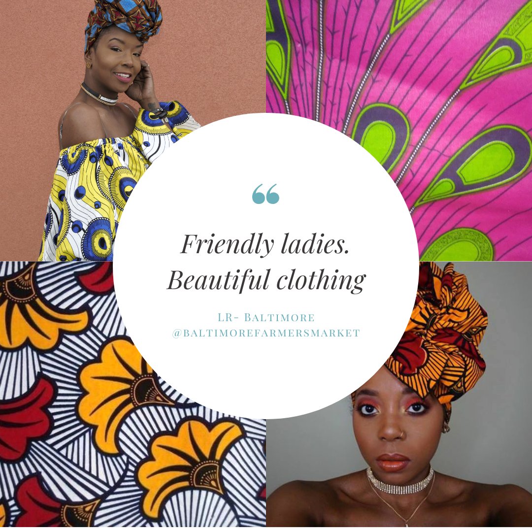 RegalClothes's tweet photo. Visit @regalclothes at the Sunday Farmers Market and join our family of Happy Customers. We will always have a smile, high-5 and styling tips for you. 

Akos(ua)= Girl born on Sunday-Ghana
Regal= Born of noble birth
Market=Place to Eat &amp; Meet Friends
🤣🤣

#baltimorefarmersmarket https://t.co/hVRfV0y6jq