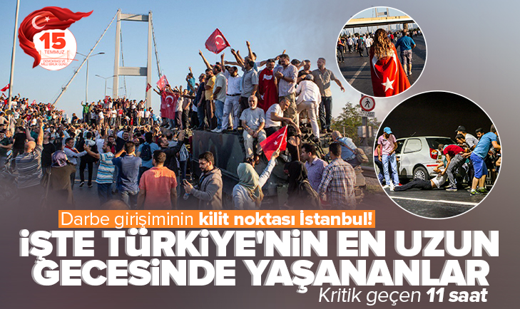 💥 Çengelköy, Vatan Caddesi, Atatürk Havalimanı, Boğaziçi Köprüsü ile Saraçhane başta olmak üzere birçok yerde FETÖ'nün hain darbe girişimine destansı bir karşılık verildi...

🇹🇷 İşte #15Temmuz gecesinde İstanbul'da yaşananlar!
ahaber.im/d6vg1q_smt