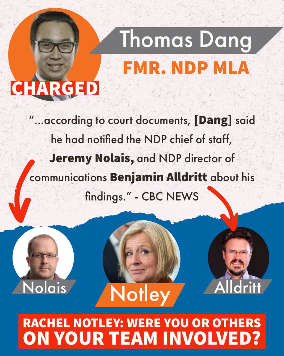ABDanielleSmith's tweet image. More court docs are now alleging many in Notley’s inner circle knew about the hacking of health data. She needs to answer these hard questions. 

I won’t stop until she does!

@RachelNotley: were you or others on your team involved?

#cdnpoli #abpoli #ableg