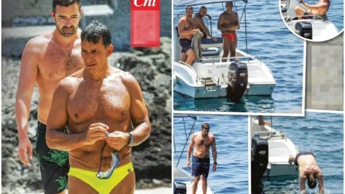 Alberto Matano e Riccardo Mannino in costume, le foto della ...