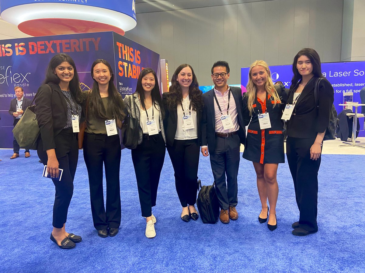 Having fantastic conversations at #ASRS2022 about endophthalmitis cases, specifically those attributed to steroid intravitreal injections which appear to occur at a higher incidence than anti-VEGF with comparable visual outcomes.. all while making some new friends along the way!