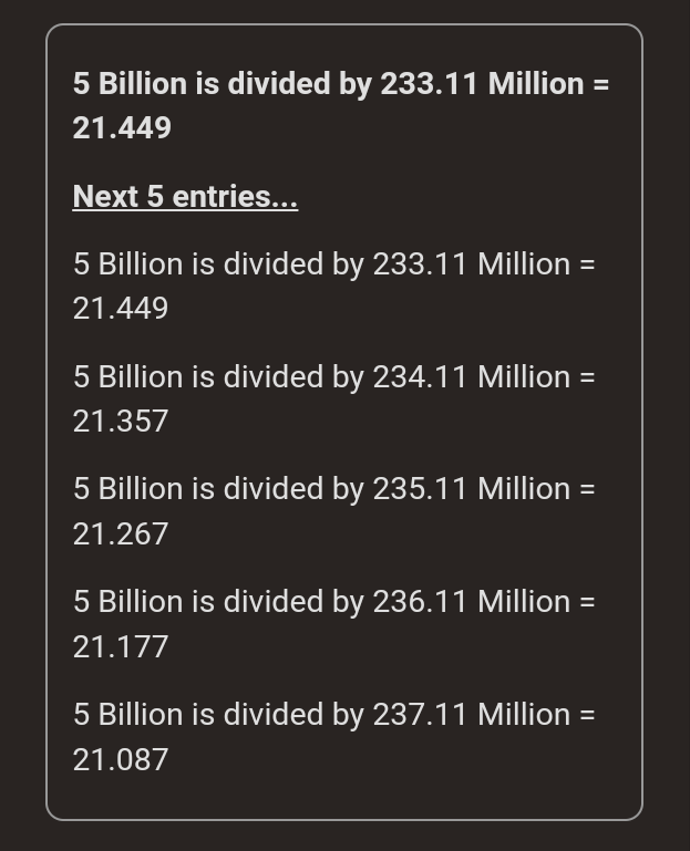 TheArchitect_GT's tweet photo. This is what the future natural progression share price looks like on a 5B & 10B valuations
$BBIG
An increase in shares through a yes vote, will de-value these figures
Merger completion + Valuation fist not dilution
We haven't come this far to then be diluted before progression https://t.co/9k5kDKfvoZ