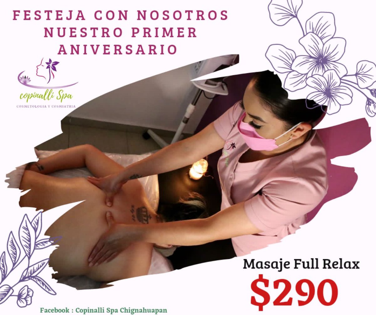 HChNoticias's tweet photo. 👉🏻⭕️ Cierra la semana aprovechando las excelentes #promociones que tienen ♨️ Copinalli Spa para tí💆🏻♀️💆🏻♂️💆🏻 #consientete ✅
Te lo mereces ✨
📲7971061039
📍5ª calle de Guillermo Prieto esq con Justo Sierra en #Chignahuapan
❇️Cuidar de tí no es vanidad, es cuidar tú salud❇️ https://t.co/a02acvaDO0