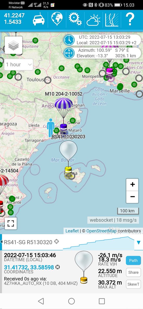 jarusgpv's tweet photo. Interessant pàgina/app per tal de seguir i veure #radiosondatges #raob https://t.co/7rIhAqe7vj